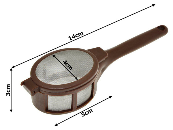 Brühsieb aus aluminium zum aufbrühen von tee kaffee kräuter brühkorb