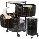 Bucătărie raft dulap pe roți mobile cărucior masă coș 3 niveluri