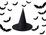 Hexenhut halloween hexenkostüm schwarz