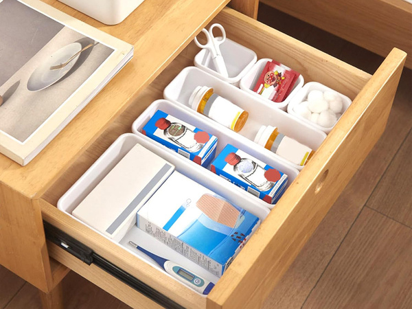 Organisateur de cuisine pour tiroir à couverts pliant xxl conteneur modulaire