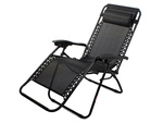 Folding beach chair zero gravity 2in1 touristic chair