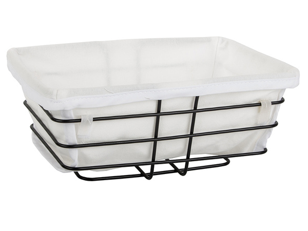 Loft metal wire basket for kitchen for fruit bread with lining
