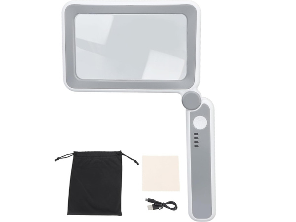 Lupă de lectură iluminată 4x cu iluminare led