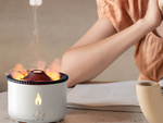 Humidificateur d'air diffuseur led rgb volcano fragrance mist fire explosion