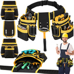 Multi-function tool belt 22 pockets hammer holder