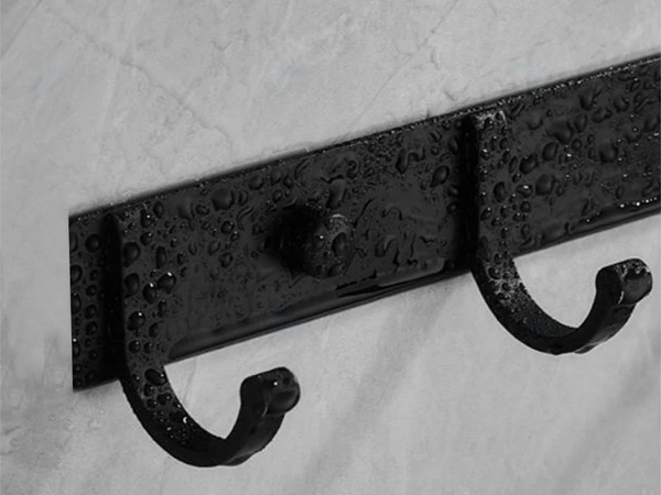 Wall clothes rack for hallway bathroom 5 hooks