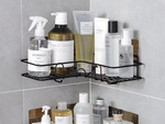 Loft ecke bad dusche regal hängen 2x haken