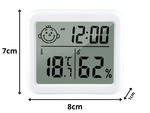 Thermometer hygrometer clock electronic calendar internal wireless