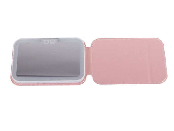 Led osvetljeno ogledalo za ličenje zaklenljivo ročno ogledalo v primeru