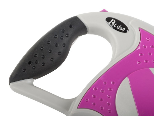 Laisse automatique 5m pour chien jusqu'à 20kg avec cadenas fort long