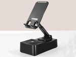 Support de téléphone avec haut-parleur bluetooth support de tablette pour bureau