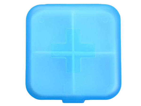 Konteiner ravimikarp toidulisandid tabletid reisimine 4 sektsiooni