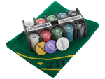 Texas poker set chips 200pcs cards mat