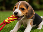 Dog chew toy tug rope braided rope