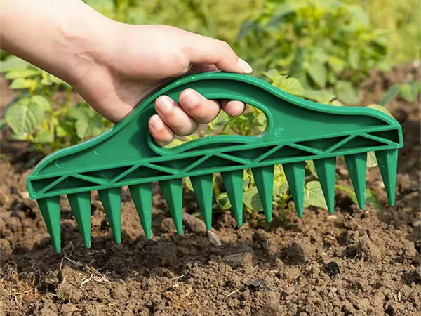 Rokas 12 caurumu perforators dārza stādītājs