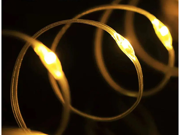 Telkimisvalgus laetav led-gaarand rullis 8m soe