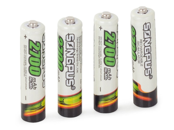 4db. Aaa r3 2700mah-ig terjedő akkumulátorok