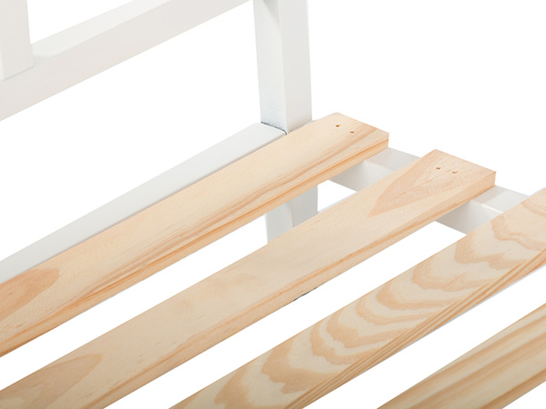 Wooden flowerbed for potted flowers two-storey shelf on wheels terrace