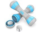 Fitness gantere reglabile 2 x 2 kg set de 2 bucăți greutate reglabilă