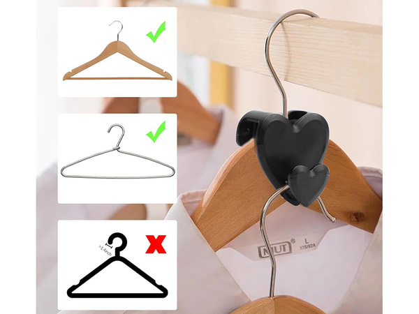 Organiser hook clothes hanger holder for wardrobe set of 12 pieces