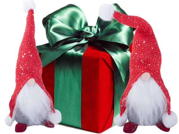 Gnome de noël gnome de noël sous l'arbre de noël