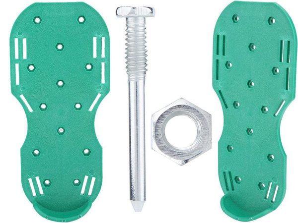 Dārza aeratora apavu pārvalki ar lieliem smaileņiem zāliena aerācijai