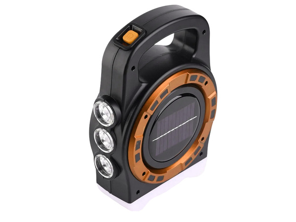 Lanternă solară portabilă reîncărcabilă a condus lumina powerbank reflector putere
