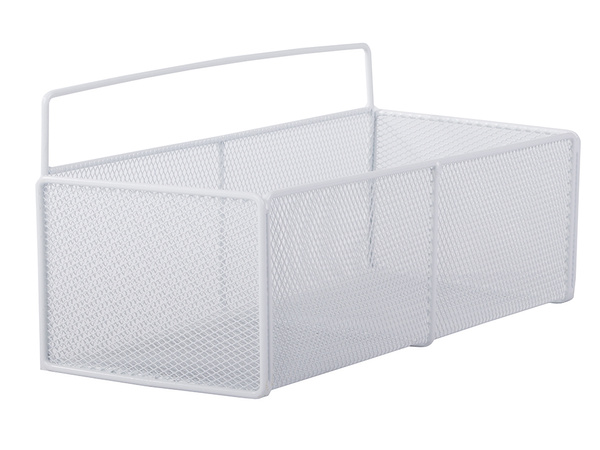 Hängekorb metall organizer hängeregal küche weiss