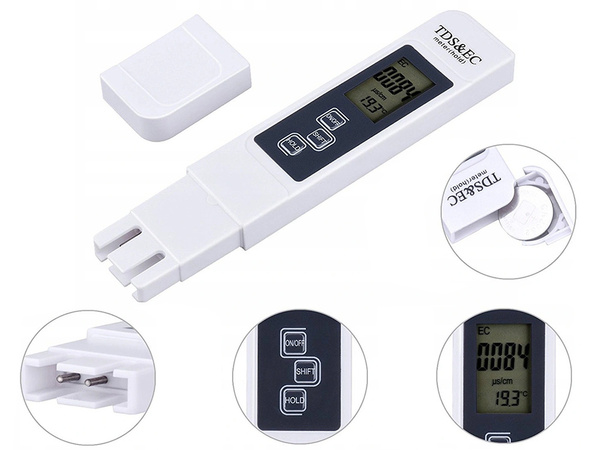 Tds ec osmoza temp tester trdote vode