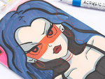 ACRYLMARKER 12 STÜCK FARBE FÜR GLAS KUNSTSTOFF METALL HOLZ + ETUI