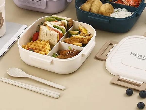 Lunchbox breakfast box breakfast container lunch box with compartments cutlery