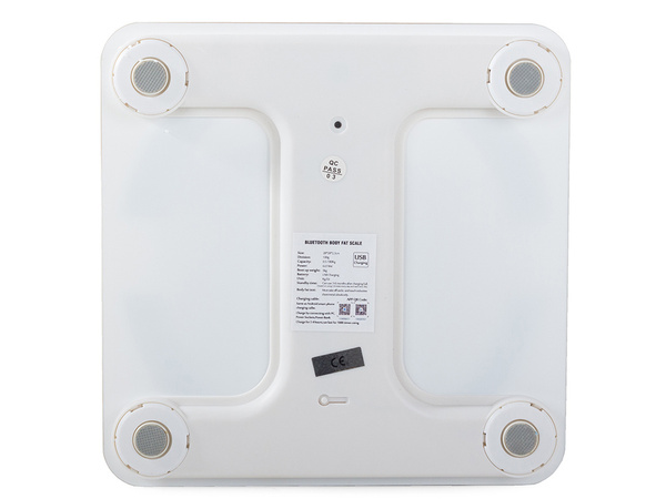 Analytical bathroom scale bluetooth 180kg glass