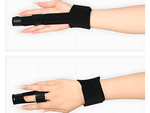 Pirkstu stabilizators auduma aproce ar velcro siksnu
