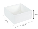 Organizador textil ropa zapatos cajon blanco