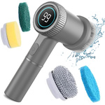 Elektrická rotujúca kefa na čistenie kuchyne, bezdrôtová, 5 v 1