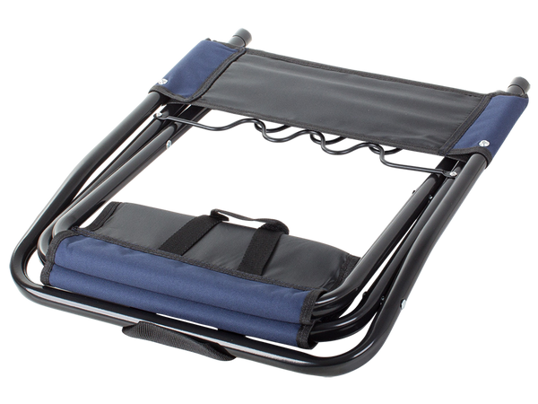 Žvejybos kėdės atlošas su meškerės laikikliu