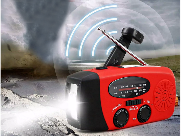 Radio taschenlampe wiederaufladbar solar dynamo kurbeln powerbank usb notfall