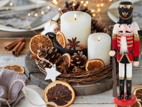 Figurine de noël dewniany cadeau décoratif