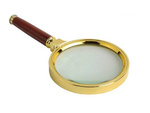 Klasično ročevanje lupa 80 mm zlato steklo elegant