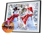 Broderie diamant set bonhomme de neige noël 5d