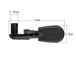 Miroir de vélo réglable à 360 degrés vissé au guidon
