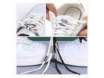 Shoe laces without binding for footwear elastic rubber laces 100cm