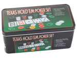 Texas poker set chips 200pcs cards mat