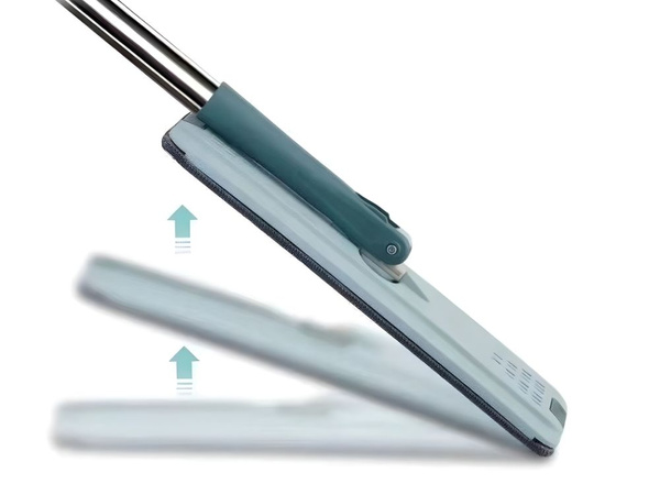 Mop plat cu găleată pliabilă din microfibră perie de curățat podele 2 accesorii