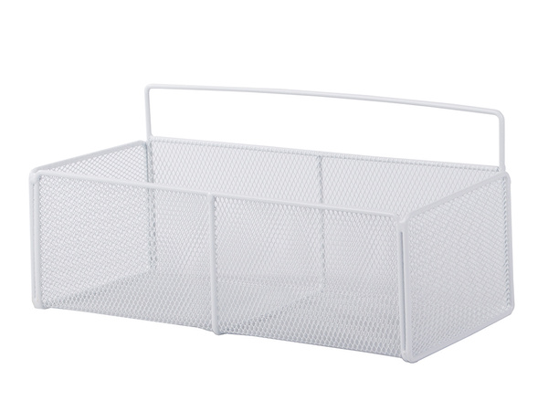 Hängekorb metall organizer hängeregal küche weiss