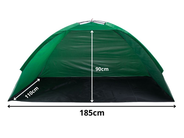 Tente de plage écran de plage protection uv tente de jardin semi-ouverte avec couverture