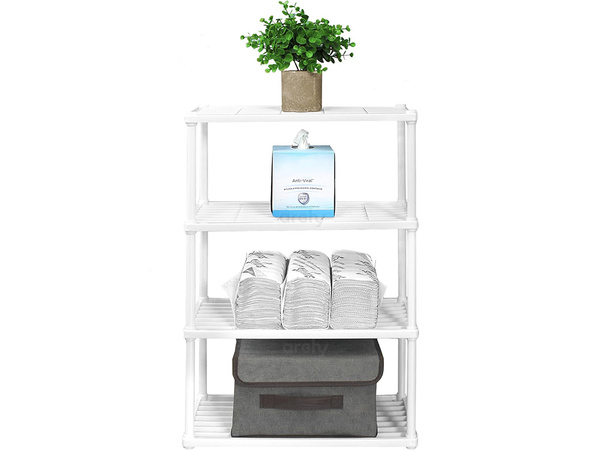 Bathroom shelf kitchen standing cupboard shelf 4 level organiser