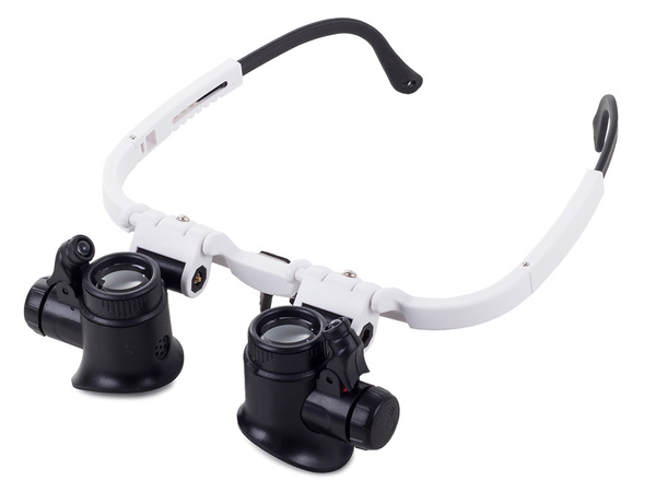 Loupe d'horlogerie réparation 8x 23x led
