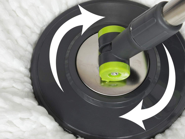 Rotační mop 360 turbo sada kbelíků 2x podložky z mikrovlákna