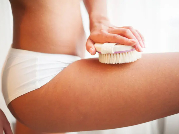 Körpermassagebürste trocken nass natürlich